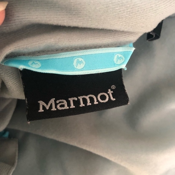 Marmot Lightweight Lined Running Jacket Vented Full Zip Sz. M Blue Outdoors - Picture 3 of 8